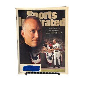 VTG 1995 Cal Ripken Jr Orioles Sports Illustrated Sportsman of the Year Baseball